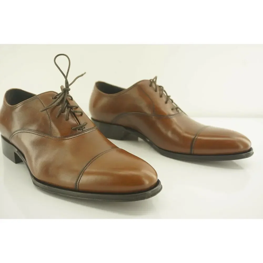 To Boot New York Brandon Brown Leather Oxford Shoes SZ 8.5 NIB $395 Adam Derrick
